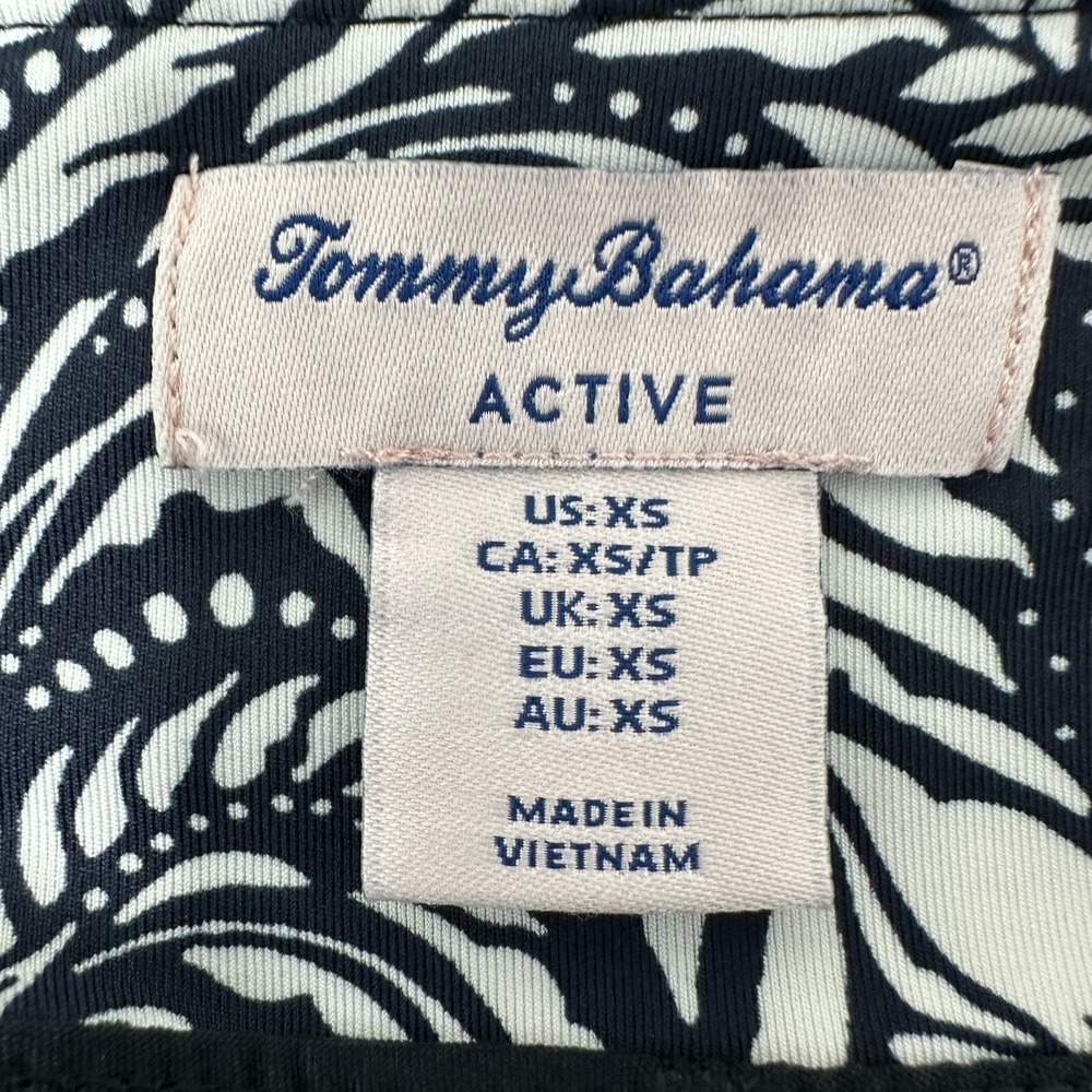 NWT~Tommy Bahama Active Size X-Small Black/White Pineapple‎ Print~Skort~Pockets - Picture 2 of 11